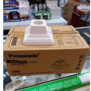 Panasonic Fitting Lampu Tempel Plafon Kotak E27 ( NLP52202)