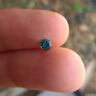 Berlian biru asli atau natural blue diamond eropa 0,15 carat