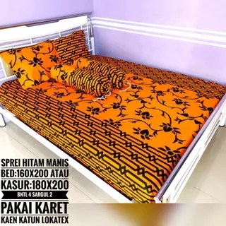 SPREI KATUN LOKATEK SPREI BED 160X200 SPREI KASUR 180X200 SPREI BATIK PEKALONGAN SPREI JUMPUTAN