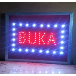 Outdor led sign / tulisan lampu led outdor BUKA