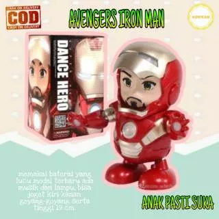 COD MAINAN ANAK-ANAK AVENGERS IRON MAN SMART DANCE ROBOT SUPER HERO LD155A