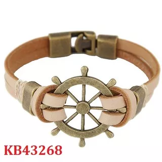 KB43268 Gelang Anchor Wheel Brown