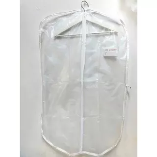 cover jas baju gaun transparant anti air Pelindung pakaian jas gaun baju Cover gantungan baju jas gaun anti debu