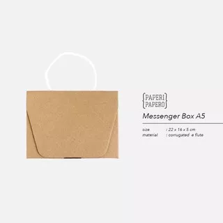 Messenger Box A5 Boks Hampers Souvenir Buku / Baju / Alat Tulis (10 pcs)