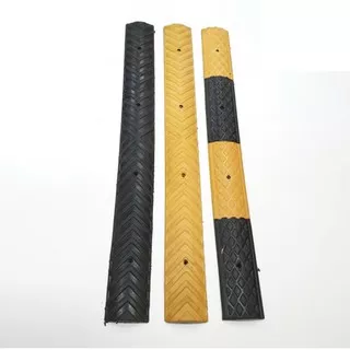 SPEED HUMP 10CM KARET rubber speed bump  marka kejut  hitam kuning  adalah salah satu aplikasi karet untuk mendukung keselamatan di jalan raya