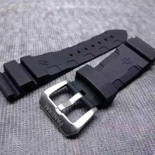 BEST!!TALI JAM TANGAN PANERAI LUMINOR 24MM RUBBER STRAP PANERAI LUMINOR 24MM PREMIUM ORIGINAL OEM