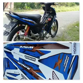 Striping Stiker Lis Variasi Motor Honda WAVE X 125 REVO 110