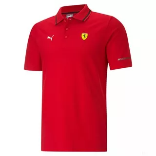 Kaos Polo Pria Puma Ferrari Race Polo Rosso Corsa 599843 02