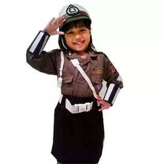 baju kostum polisi anak cewek/anak perempuan (bisa GOSEND)