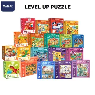 Mideer Level Up Puzzle Level 1 Level 2 Level 3 - Mainan Edukasi Anak