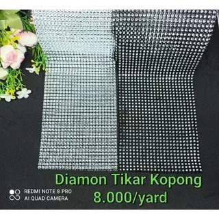 Diamond Tikar Kopong Silver/Hitam