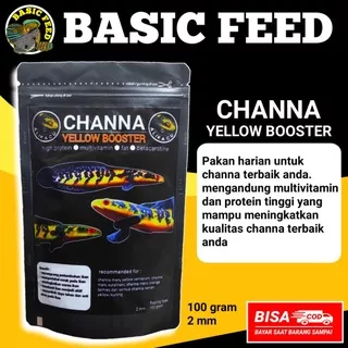 CHANNA YELLOW BOOSTER | setara pelet premium 88 | pelet ikan channa maru yellow sentarum | pakan ikan marulioides | pelet ikan progres mutasi warna ikan BISA COD