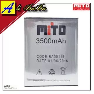 Baterai Handphone Mito Fantasy Style A550 BA-00119 Double Power Mito Batre HP Mito A550 Battery Mito