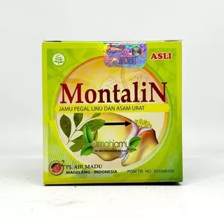 Montalin Original 100% Hologram Obat Herbal Asam Urat Jamu Nyeri Sendi Tulang Lutut Rematik Cina Ori