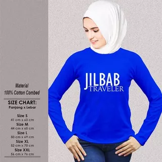 Kaos Muslim Wanita Panjang SP-WLMSAK370 JILBAB TRAVELER Baju Muslimah