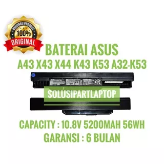 Baterai Laptop Asus K53 A43 A43JC A43E A43J A43U A43S A43SA ORI
