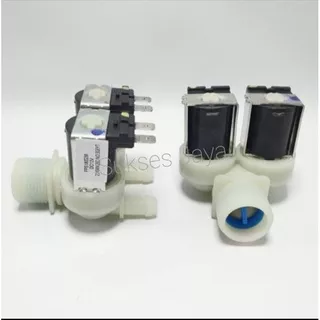 Solenoid Water Inlet Valve Mesin Cuci 2 Inlet Samsung LG DC 12V Skun Lurus