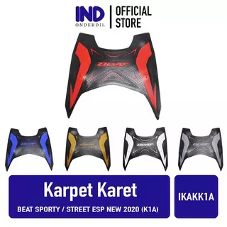 Karpet-Injekan-Pijakan-Alas Kaki-Bordes Karet Honda Beat FI-F1 Sporty-Street eSP New 2020 K1A LED