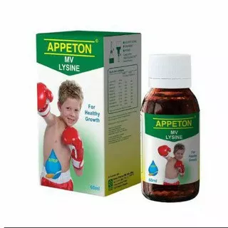 60Ml APPETON Lysine Syrup/ Vitamin Anak menambah Nafsu Makan Menambah Berat Badan Anak