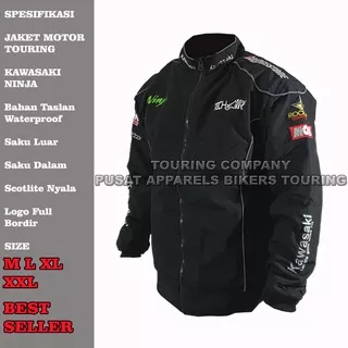 Jaket Motor Harian Kawasaki ninja Brigestones Bordir  / jaket touring kawasaki ninja Touring Company