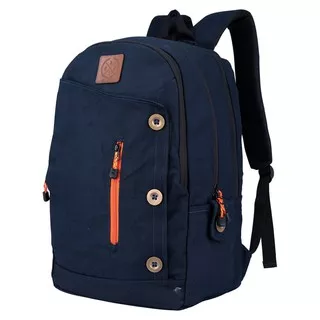 Tas Backpack / Ransel Pria Canvas Biru Navy Raindoz RST 016 murah ori