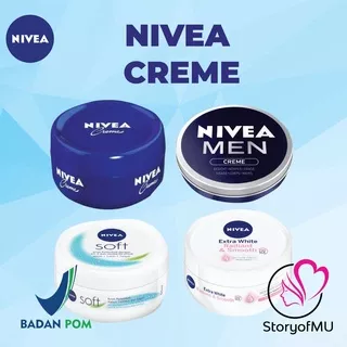 NIVEA Soft Cream Creme Krim Pelembab Jar | Radiant & Smooth | Men 30ml | 25ml 50ml 100ml