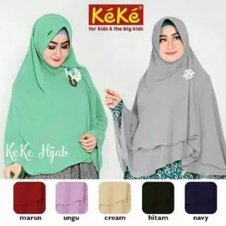 JILBAB SYAR`I 2 LAYER BY KEKE COLLECTION