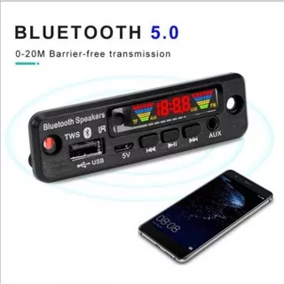 KIT MODUL Bluetooth 5.0 TWS MP3 USB loseless PLAYER FM Radio REMOTE