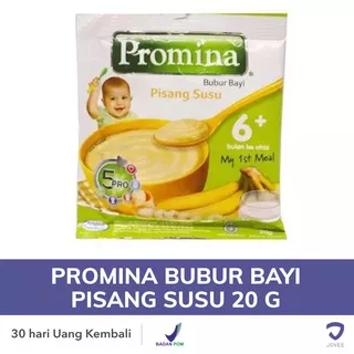 PROMINA BUBUR BAYI PISANG SUSU 20 G - Bubur Bayi Pisang Susu Usia 6 Bulan - JOVEE