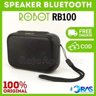 Speaker Robot RB100 Dots Bluetooth Portable Spiker Speker Sepiker Sepeker Audio Musik Music Player