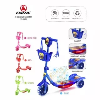 Scooter Otopet Otopet Skuter Anak Exotic ST 8126 ST 8127 ST 8129 ST 8125