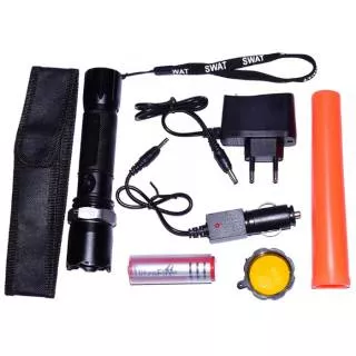 Paket Senter swat police bai chuan flashlight 8460-1