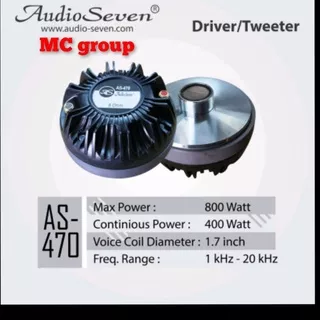 driver tweter audio seven AS 470 8 Ohm original 800watt/as470