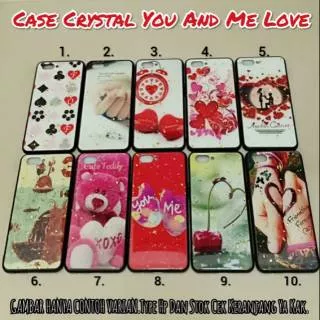 Case Crystal You And Me Love // Untuk Oppo A37 , A37f , A59 , A71 , A83 , F1s , Neo , 9
