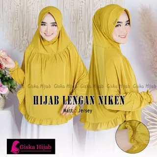 Jilbab Instan Bergo Lengan Jumbo Hijab Tangan Panjang JILBAB JERSEY KRUDUNG TANGAN