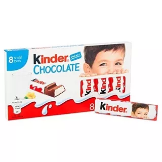 Kinder Chocolate T8 Isi 8 Bar Filled Milk Chocolate with Milky Filling Coklat Kinder isi 8