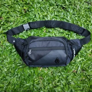 TAS SURFING/WAISTBAG/TAS SELEMPANG/SLEMPANG/WESBEG/TAS SEPEDA TERBARU VOLCOM ORIGINAL BER MERK LOGO PLAT BESI ORI