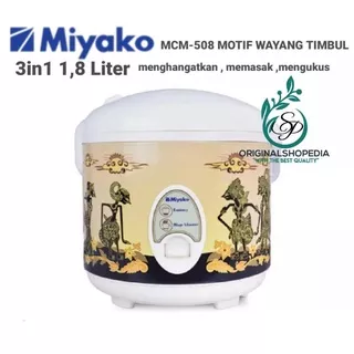 RICE COOKER MIYAKO 1.8 LITER MCM 508 BTK MAGICOM MIYAKO WAYANG TIMBUL