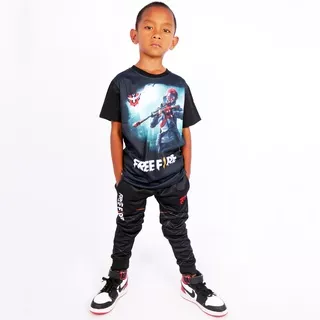 Setelan Kaos dan Celana Anak FF Series Master Sniper QDR Gaming