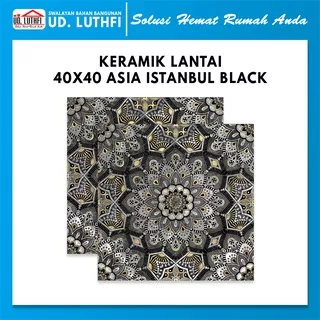 Keramik Lantai 40x40 Asia Istanbul Black A