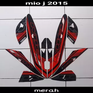 stiker motor yamaha mio j 2015 merah