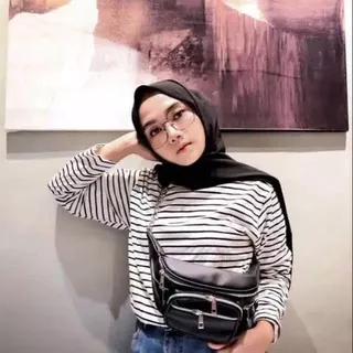 KAOS GARIS MURAH/ KAOS GARIS WANITA/ KAOS GARIS LENGAN PANJANG/ KAOS SALUR MURAH / ATASAN MUSLIM