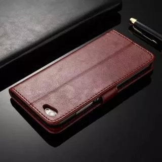 Flip Cover Vivo V5 / V5s / V5 Lite / Y67 Wallet Leather Case - Casing Kulit