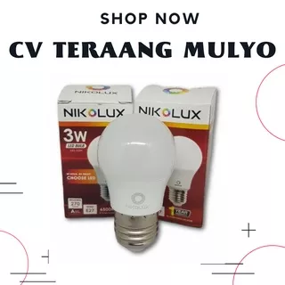 Lampu Led 3watt Putih / Cool Daylight Nikolux