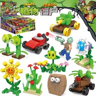 Lego Mainan Anak Set 10 In 1 Plant vs Zombie