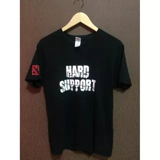Kaos Tshirt Baju Combed 30 Distro Dota 2 Game HARD SUPPORT polos custom indonesia mobile legends ML