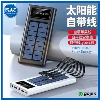 Power Bank Tenaga Surya Solar Panel Cell Energy 2 Port 20000mAh