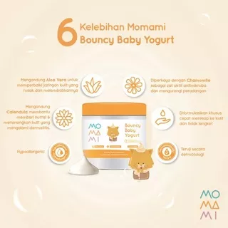 BODY LOTION BAYI MOMAMI BOUNCY BABY YOGURT 200  / BODY LOTION BABY / CREAM BABY