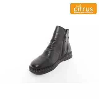 Pierre Cardin 9648 Sepatu Boot Wanita Warna Coklat & Hitam