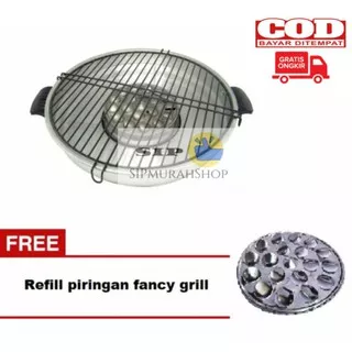 PEMANGGANG PORTABLE PANGGANGAN SERBAGUNA SOSIS DLL ANTI LENGKET/ ROASTER GRILL PEMANGGANG PUTAR 360° Alat Panggang Panggangan Sate Sosis burger / Alat Panggang Roaster Panggangan / Alat Panggang Fancy Grill / Fancy Grill 33 cm / PEMANGGANG GRILL